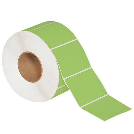 4 x 3" Green Thermal Transfer Labels